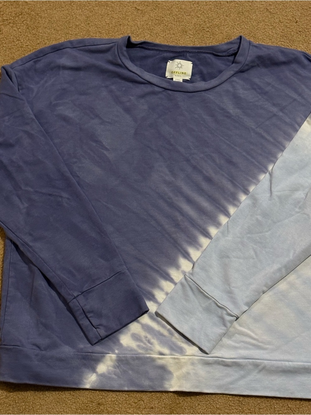 aerie Lavender Crewneck Sweatshirt with OFFLINE Label
